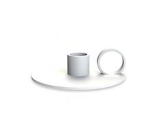 Cooee Design kerzenhalter, Edelstahl, Weiß, 13 cm