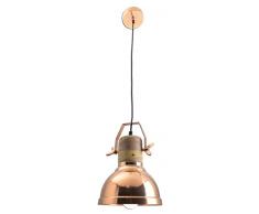 Naeve Leuchten Pendelleuchte, Metall, E27, 40 W, Kupfer, 22 x 22 x 30 cm