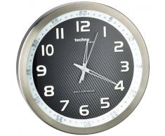 Technoline, WT 8970 Funk-Wanduhr, Ø 30cm, silber-schwarz