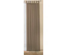 Transparente einfarbige Gardine aus Voile, viele attraktive Farbe, 245x140, Nougat, 61000