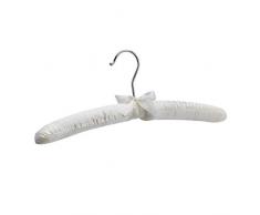 AmazonBasics – Gepolsterte Kleiderbügel mit Satin, für Blusen, elfenbeinfarben, 12 Stück