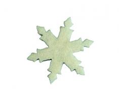 Petras Bastel News A-ICF0303-02 Streudeko, 100 x Eiskristall 30 mm, Filz/Creme