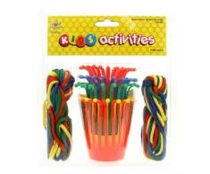 Play & Discover Korbflecht-Set, 5 Körbe / 15 Schnüre, in Clamshell-Verpackung