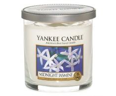 Yankee Candle Midnight Jasmine Stumpenkerze, weiÃ, klein