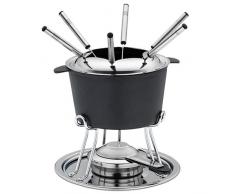 kela Fondue-Set Comore Gusseisen schwarz 19,5cm 20cmØ, 20x20x19,5 cm