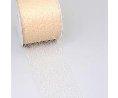 Spiderweb Tischband - 8cm Creme - Rolle 25m - 67 012-R 80