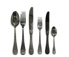 MEPRA Casabla ORO Nero Besteck-Set, 36 Stück