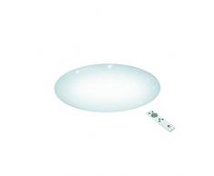 EGLO LED Deckenlampe Giron-S, 1 flammige Deckenleuchte mit Sternenhimmel-Effekt, Material: Stahl, Kunststoff, Farbe: weiß, Ø: 76 cm, dimmbar, weißtöne per Fernbedienung einstellbar