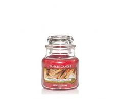Yankee Candle kleine Duftkerze im Glas, Sparkling Cinnamon, Brenndauer bis zu 40 Stunden