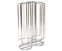 FACKELMANN 20991 Kapselhalter für 32 Tassimo-Kaffeekapseln, aus Metalldraht, mit 2 Säulen