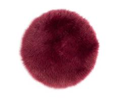 Gözze Stuhlkissen aus Schaffell, ø 38 cm, Beere, 40149-40-3838