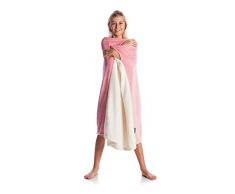 Kanguru Tagesdecke Knguru Momonga Kids Rose, für Kinder, tragbar, Bücher, 80 x 90 cm, Polyester, Rosa, Creme, Einheitsgröße