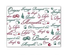 Garcia de Pou Tischsets Pizza 48 G/M2 31X43 cm Weiss Zellulose - 500 Un.