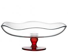 Pasabahce Toscana Etagere mit Fuß, Glas, Rot