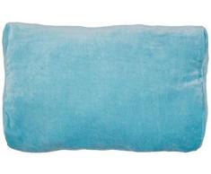 ELSA Schweiz SA Kissen, klassisch, Velours, Himmelblau, 50/11 cm