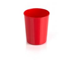 Kimmel Tasse Trinkbecher Becher bruchsicher stapelbar Mehrweg 180 ml, Kunststoff, Rot