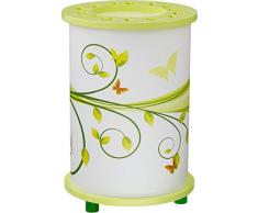 Elobra Tischleuchte Holz E14, lindgrün 25 cm x 25 cm x 15 cm