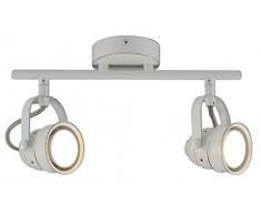 Näve Leuchten 2Er Wand-U. Deckenspot LED Deckenleuchte Tony, Metall, Antik Weiß, 30 x 10 x 16 cm