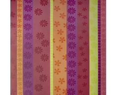 Klebefolie Blumen Motiv Dekofolie Möbelfolie Tapeten selbstklebende Folie, PVC, bunt, 95µm (Stärke: 0,095 mm), Venilia 53374