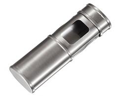 Visol Glaceau Taschenaschenbecher Edelstahl satiniert einfarbig