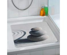 Wenko Duscheinlage Sand and Stone, 54x54cm, Thermoplastischer Kunststoff (TPR), Mehrfarbig, 54 x 54 x 0.1 cm