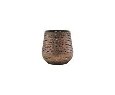 House Doctor Kerzenständer Perfo, Kupfer, 12 x 12 cm