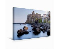 Premium Textil-Leinwand 45 cm x 30 cm quer Aci Castello | Wandbild, Bild auf Keilrahmen, Fertigbild auf echter Leinwand, Leinwanddruck