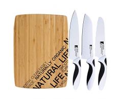 Schneidbrett Tablett und Messer Schwarz & Weiß