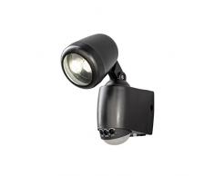 Gnosjö Konstsmide Außenwandleuchten, Plastik, Integriert, schwarz, 14 x 6.5 x 20.5 cm