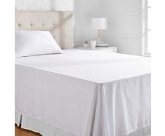 AmazonBasics Bettlaken, Mikrofaser, 275cm x 275cm - Grey Crosshatch