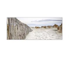 STYLER GL231 Glasbild, Glas, beige, 0.4 x 125 x 50 cm