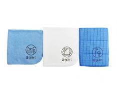 Glart 3er Set Microfasertücher für Bad, WC, Dusche, Badezimmer, Sanitär, Haushalt