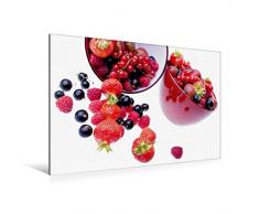 Calvendo Premium Textil-Leinwand 120 cm x 80 cm quer Frische Beeren | Wandbild, Bild auf Keilrahmen, Fertigbild auf echter Leinwand, Leinwanddruck Lifestyle Lifestyle
