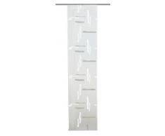 Home fashion 86172-810 Schiebevorhang Dekostoff Ausbrenner, Pinselstriche, wollweià / 245 x 60 cm