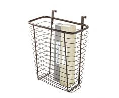 InterDesign 56771EU Axis Aufbewahrungs-/Papier Korb zum Hängen über den Schrank, Bronze
