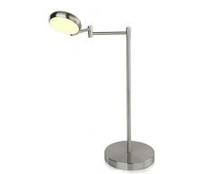 Brilliant Double Tischleuchte, Metall, 5 W, eisen/weiß