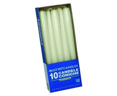 CERERIA DI Giorgio risthò Kerzen konisch-Kerzenhalter, Wachs, Creme, 2.2 x 25 cm