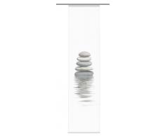 Home Fashion 86018-796 Schiebevorhang Digitaldruck Bilbao, Voile 245 x 60 cm