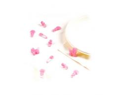 Amscan Streudeko Babyshower Mädchen rosa, 25 Teile