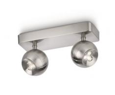 PHILIPS Ledino, Deckenleuchte mit 7,5W, inklusive LED-Leuchtmittel, 2-flammig 579461716