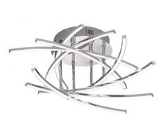 Fischer&Honsel Cross TW Deckenleuchte, Metall, 4 W, chromfarben
