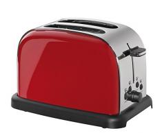 Cilio Toaster, Edelstahl, rot, 32 x 23 x 21 cm