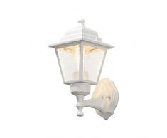 Konstsmide Wandleuchte 7093-250 / B: 13cm T: 16cm H: 26cm / 1x60W / IP23 / lackiertes Aluminium / matt-weiÃ