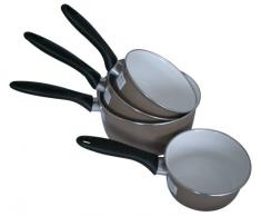 Beka Stielkasserolle, Emaille, Grau, 5 TLG