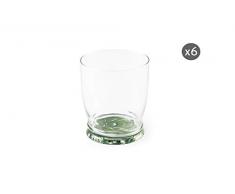 Excelsa Foliage Wassergläser, Glas, 6 Stück