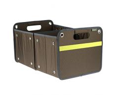 Faltbox Outdoor Erd Braun / Uni 32x50x27,5cm abwischbar schmutzabweisend stabil Polyester Draußen Transport Angeln Abenteuer wasserabweisend Verladen