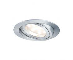 Paulmann 928.33 Premium EBL Set Coin dimmbar satiniert rund schwenkbar LED 3x7W 2700K 230V 51mm Alu gedreht 92833 Spot Einbaustrahler Einbauleuchte