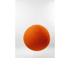 Cotton Ball Lights orange 36cm Hängelampe einzeln, Baumwolle, 36 cm