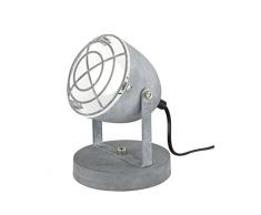 Reality Leuchten R50391078 Cammy A++ to E, Spot, Metall, E14, Beton Grau-matt, 13 x 13 x 17 cm
