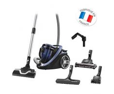 Rowenta RO7691EA Staubsauger Ohne Beutel, Silence Force Cyclonic 4A+AAA Animal Care Pro, geräuscharm, 550 W, Blau